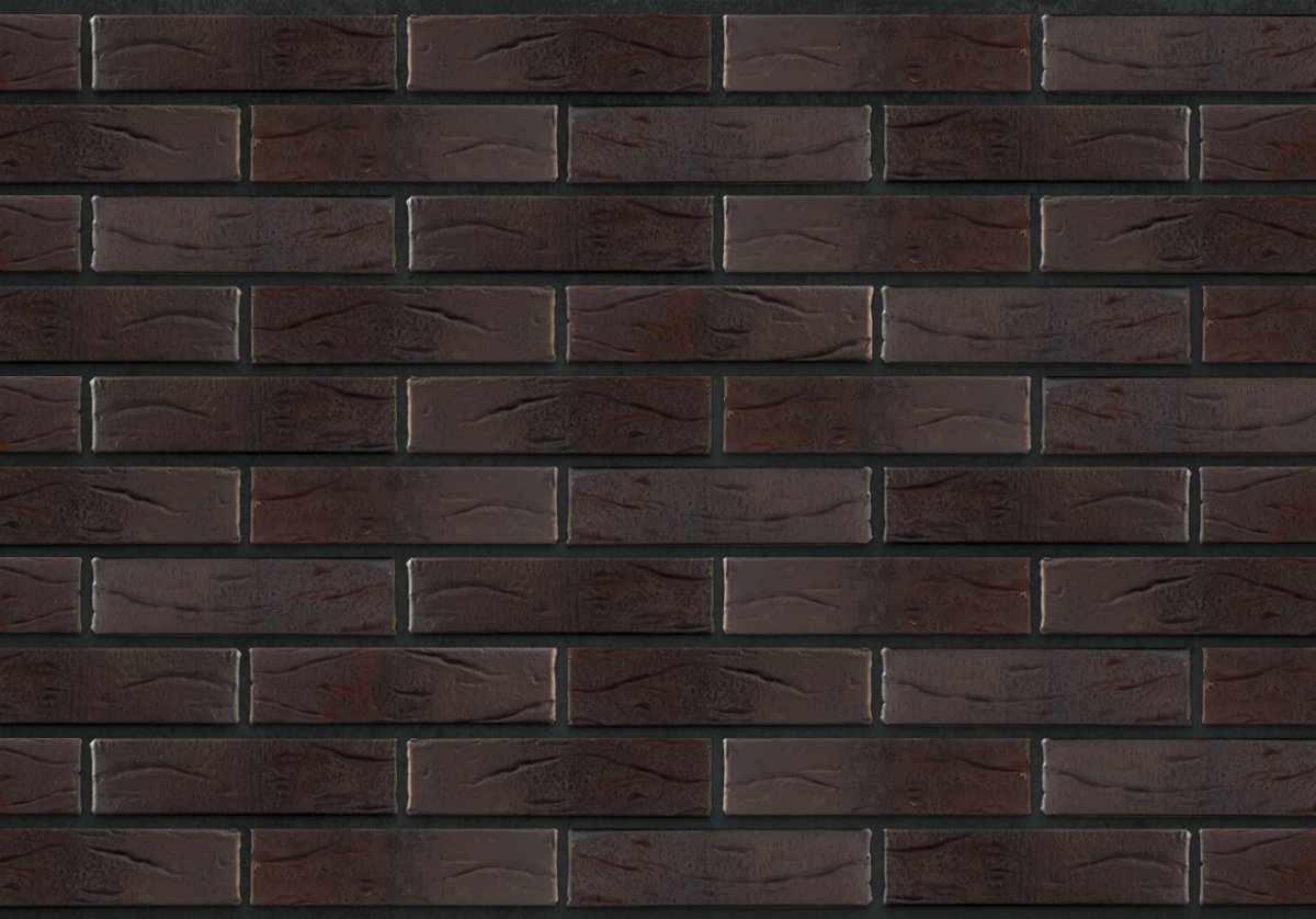 Облицовочный кирпич Славянский кирпич Милан-руст (рустик, коричневый) - 250x120x65 мм